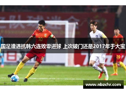 国足遭遇抗韩六连败零进球 上次破门还是2017年于大宝